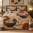 Terracotta Noodles Ramen Lovers Quilt Set