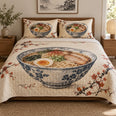 Steam and Bowl Ramen Lovers Quilt Set