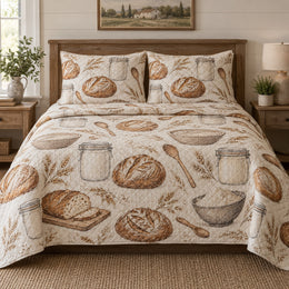 Starter Shelf Sourdough Baking Quilt Set