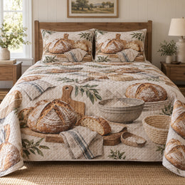 Country Bread Table Sourdough Baking Quilt Set