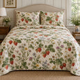 Wild Berry Meadow Strawberry Lovers Quilt Set