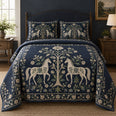 Midnight Folk Horse Horse Folk Garden Quilt Set