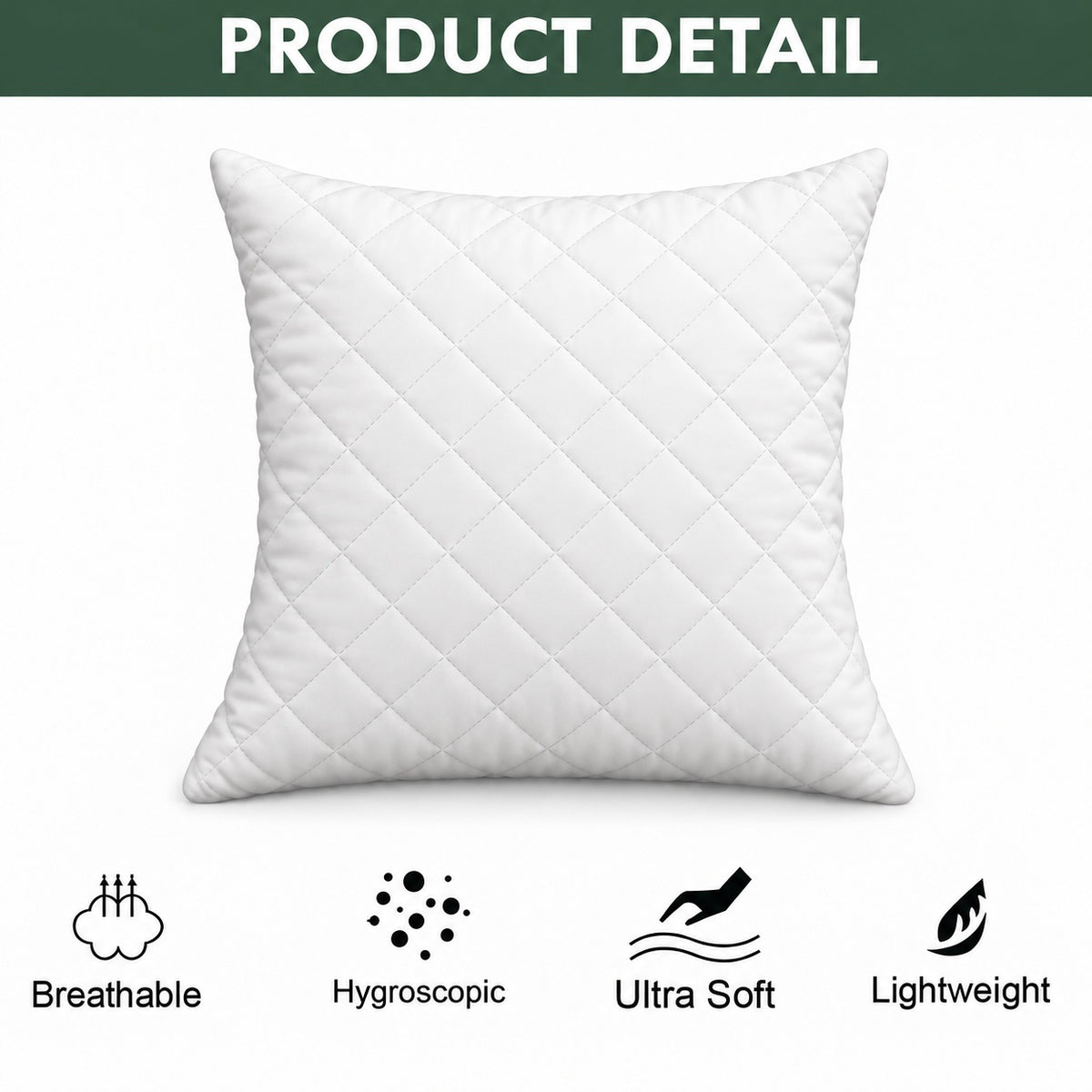 Quilted throw pillow materials and construction guide