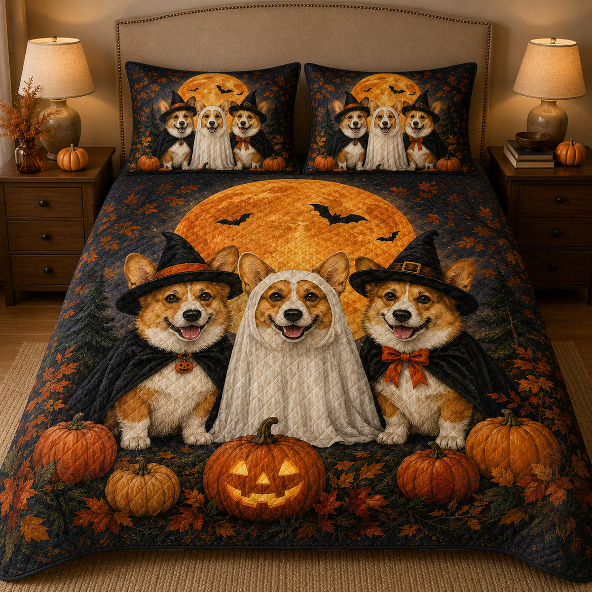 Halloween Corgi Quilt Set – additional view 1