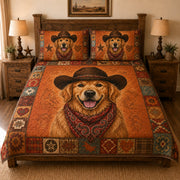 Golden Retriever Cowboy Western Quilt Set – additional view 1