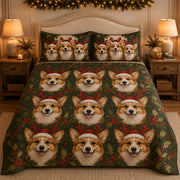 Corgi Christmas Quilt Set – additional view 1