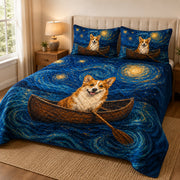 Corgi Starry Night Quilt Set Gift – additional view 1