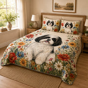 Shih Tzu Floral Quilt Set – additional view 1