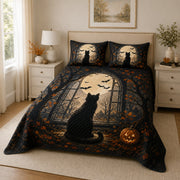 Black Cat Halloween Quilt Set – additional view 1