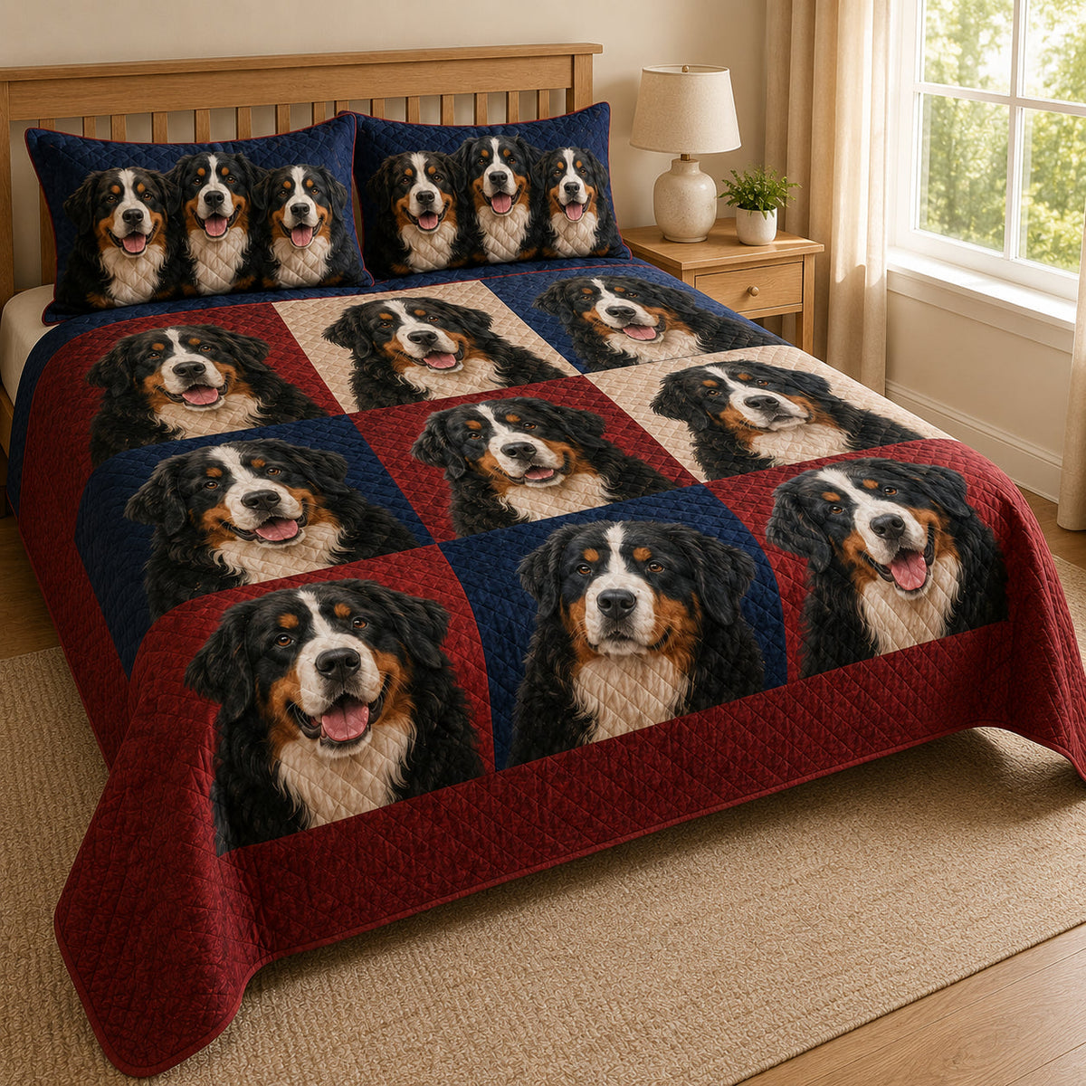 Bernese Mountain Dog Quilt Set – additional view 1