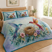 Hummingbird Nest Floral Quilt Set – additional view 1