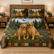 Golden Retriever Wildflower Meadow Quilt Set – additional view 3