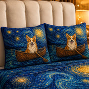 Corgi Starry Night Quilt Set Gift – additional view 2