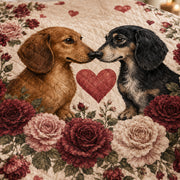 Dachshund Valentine Roses Quilt Set – additional view 2