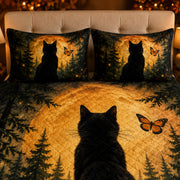 Black Cat Halloween Quilt Set – additional view 2