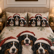 Bernese Mountain Dog Christmas Quilt Set – additional view 1