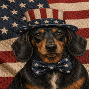 Patriotic Dachshund American Flag Quilt Set – additional view 2