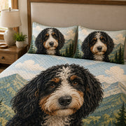 Bernedoodle Rustic Mountain Quilt Set – additional view 2