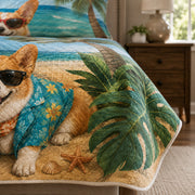Corgi Summer Beach Quilt Set – additional view 2