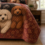 Colorful Poodle Portrait Quilt Set – additional view 3