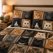Cat Portrait Patchwork Quilt Set – additional view 3
