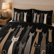 Modern Cat Silhouette Quilt Set – additional view 3