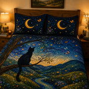 Black Cat Moonlight Garden Quilt Set – additional view 4