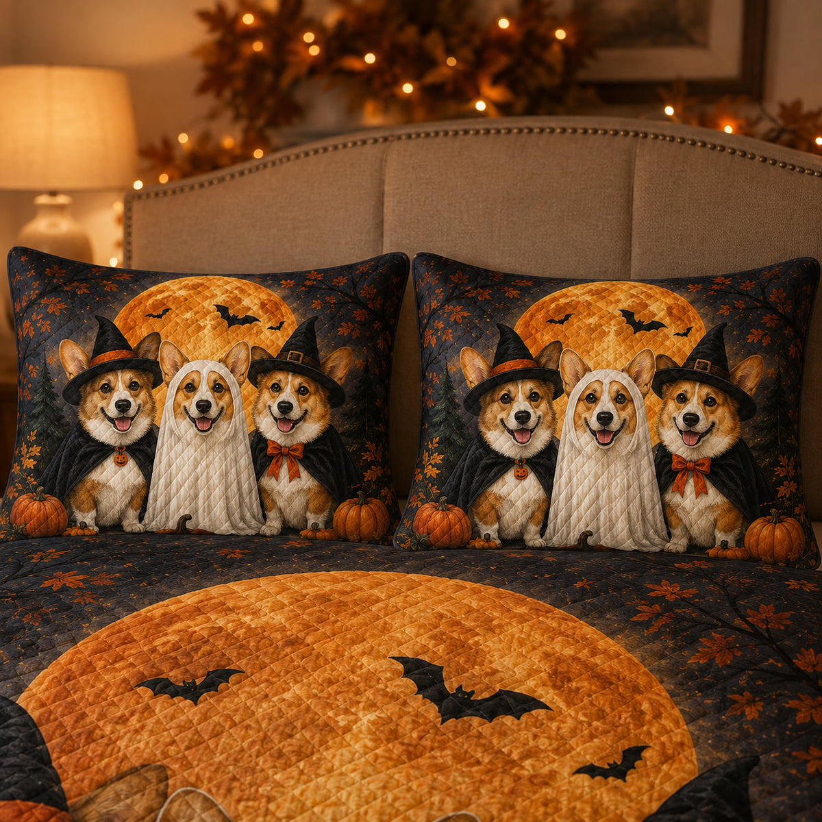 Halloween Corgi Quilt Set – additional view 3