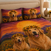 Golden Retriever Sunflower Quilt Set – additional view 3
