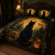 Black Cat Halloween Quilt Set – additional view 3