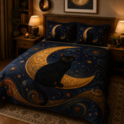 Black Cat Crescent Moon Quilt Set – additional view 3