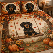 Dachshund Fall Quilt Set – additional view 3