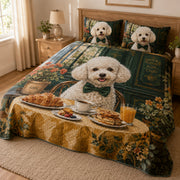 White Poodle Cafe Quilt Set – additional view 3
