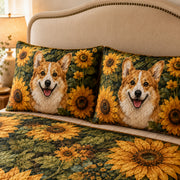 Corgi Sunflower Quilt Set – additional view 3