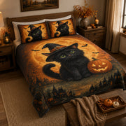Black Cat Halloween Quilt Set – additional view 3