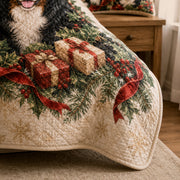 Bernese Mountain Dog Christmas Quilt Set – additional view 2