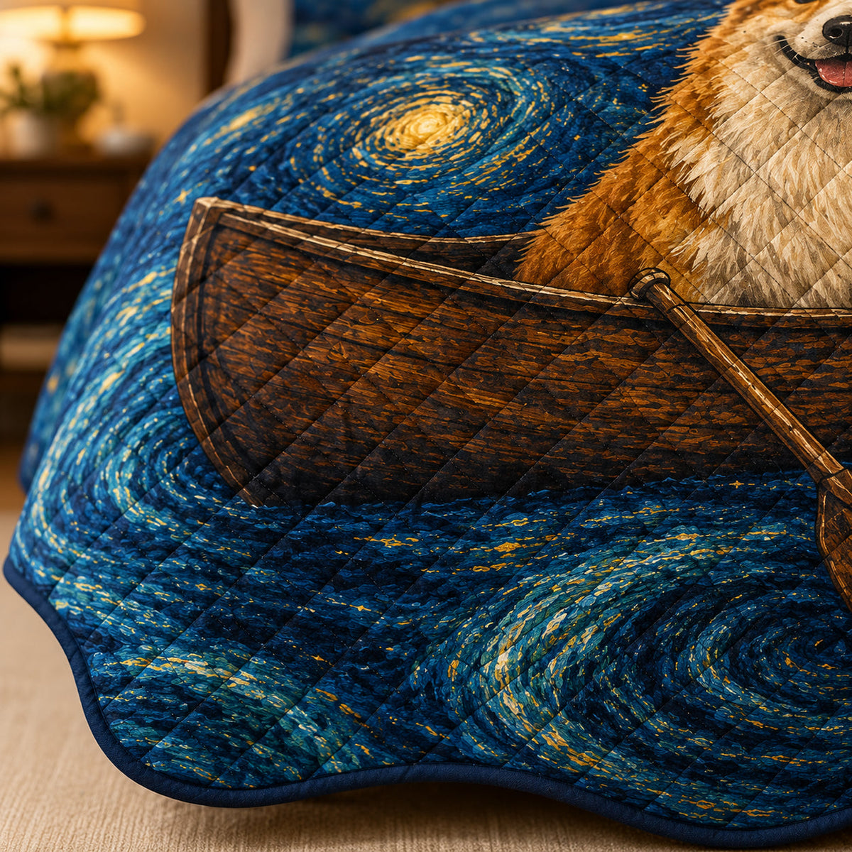 Corgi Starry Night Quilt Set Gift – additional view 3