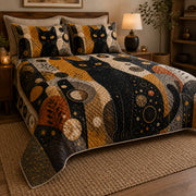 Black Cat Abstract Quilt Set – additional view 3