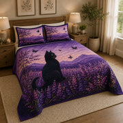 Black Cat Lavender Field Quilt Set – additional view 1