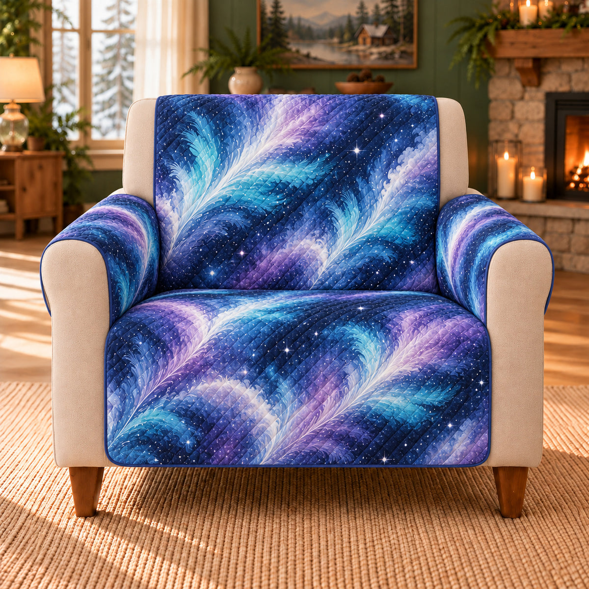 Space Mist Foliation sofa cover armchair
