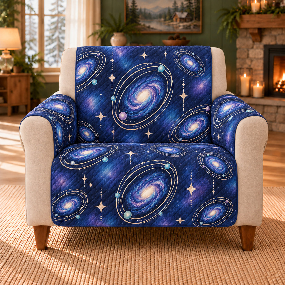 Galactic Orbit Medallions sofa cover armchair