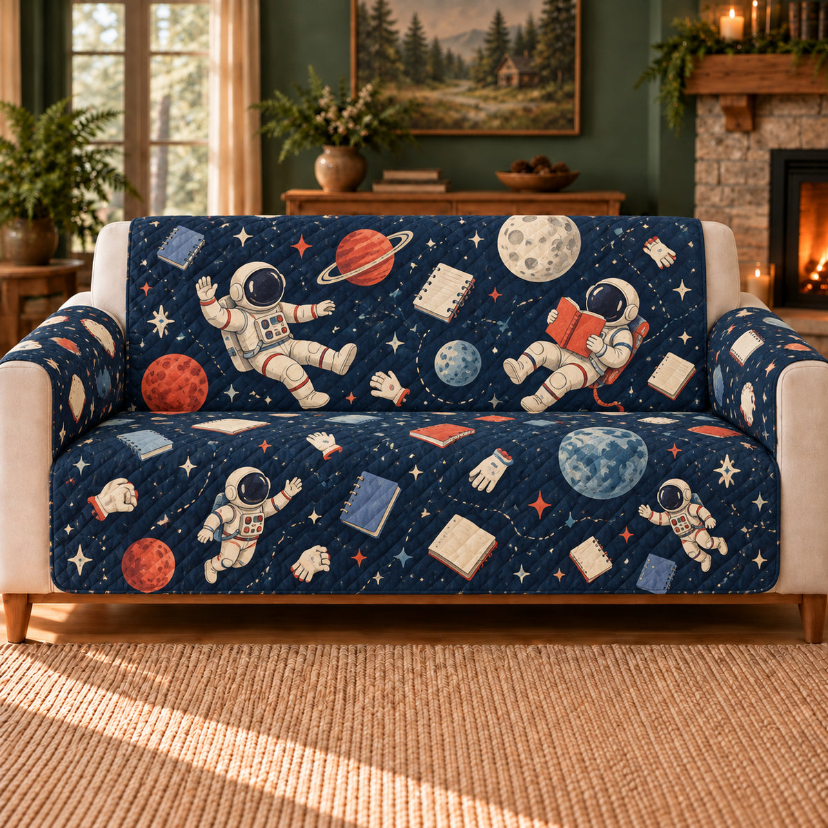 Zero Gravity Object Toss sofa cover hero