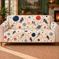Astronaut Sofa Cover, Tether Loop Pattern, Decor, Gift for Science Lovers