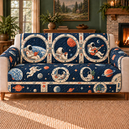 Astronaut Sofa Cover, Space Station Portholes, Decor, Gift for Science Lovers