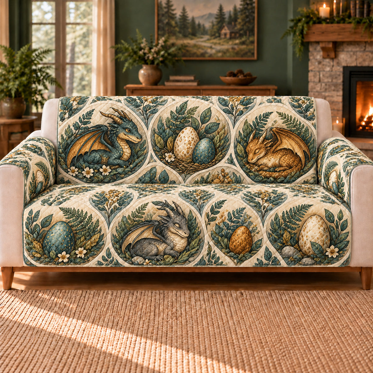 Dragon Nest Tiles sofa cover hero