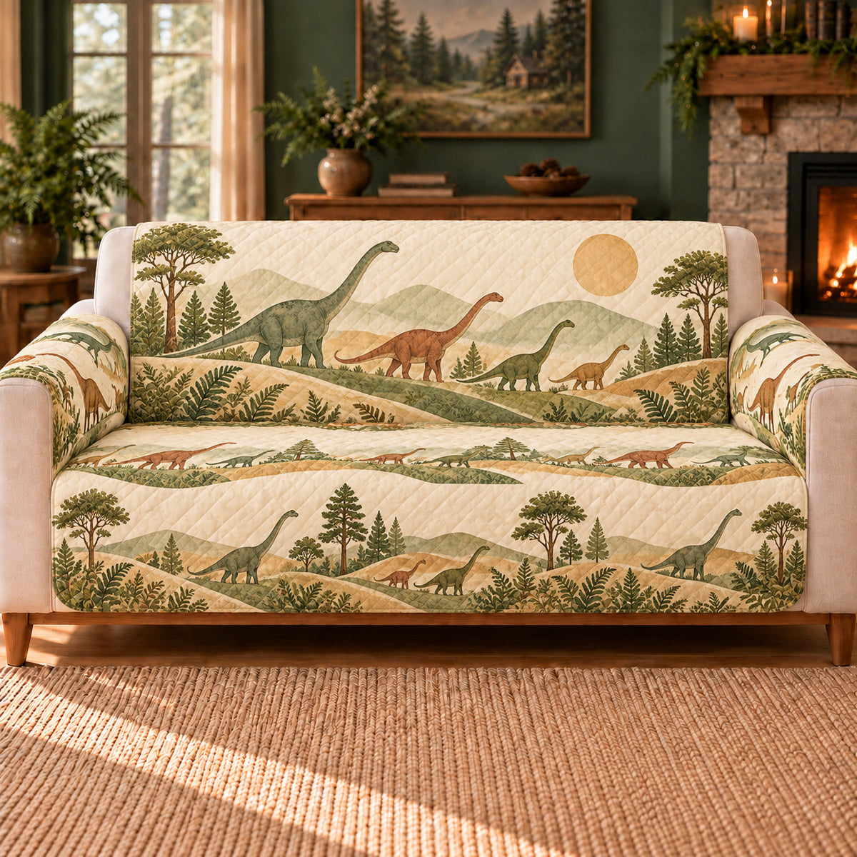 Sauropod Hill Ribbon sofa cover hero
