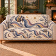 Zodiac Sofa Cover, Aquarius Pouring Ribbons, Decor, Gift for Science Lovers