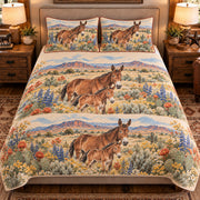 Mule Wildflower Meadow quilt set — front view