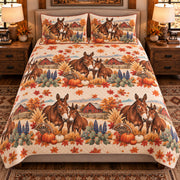 Mule Autumn Harvest quilt set — front view