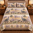 Guinea Fowl Nursery Storybook Quilt Set, Farmhouse Bedding Gift for Animal Lovers